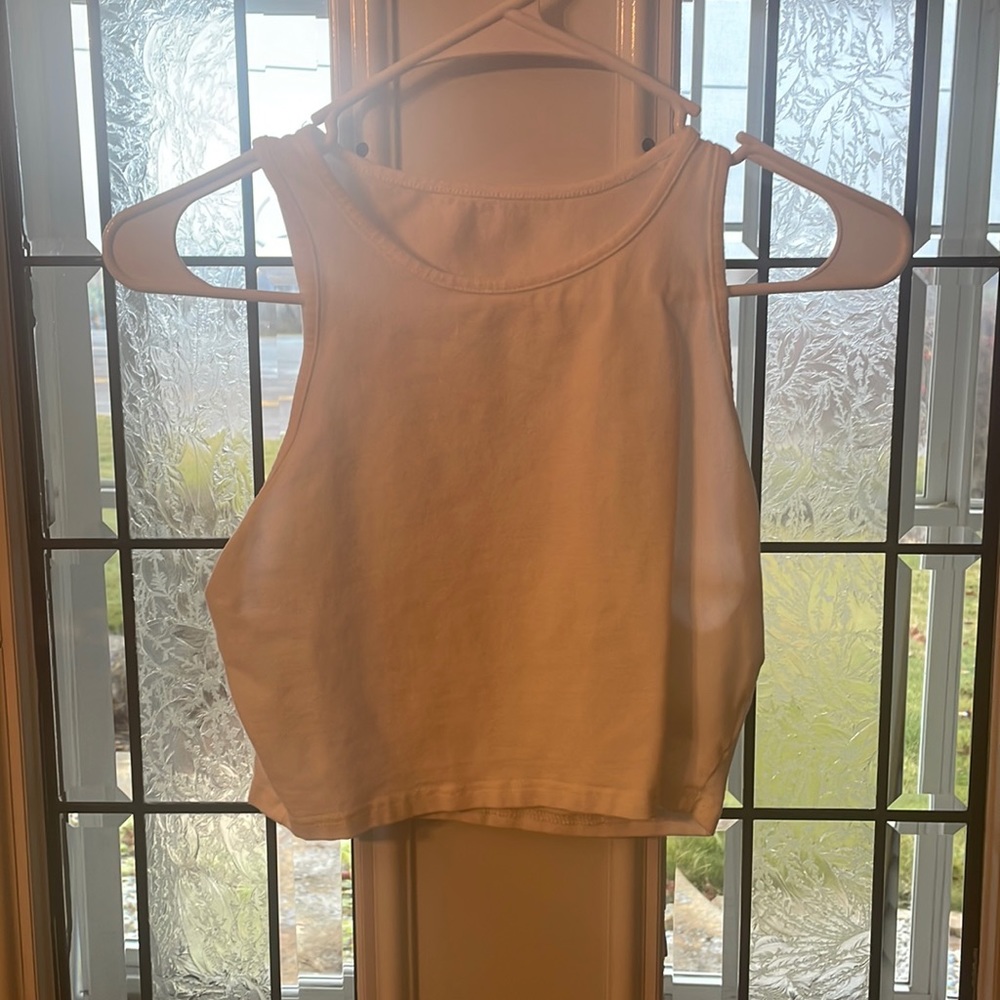 White Shein Crop Tank Top